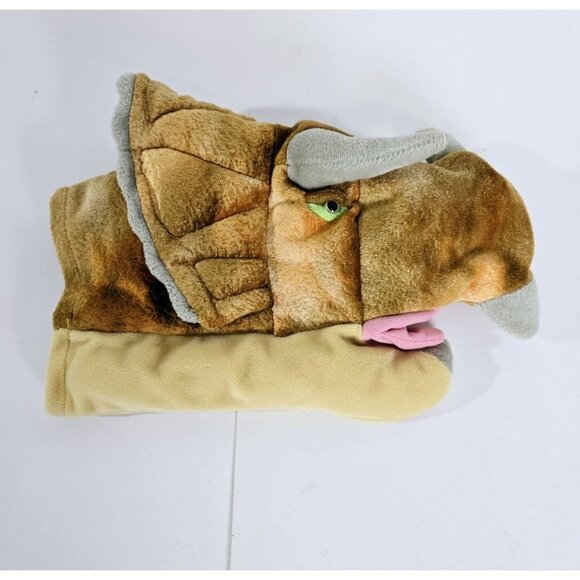 K&M 2003 Triceratops Hand PUPPET Realistic Head Plush Pretend Play Dinos… - Picture 2 of 8